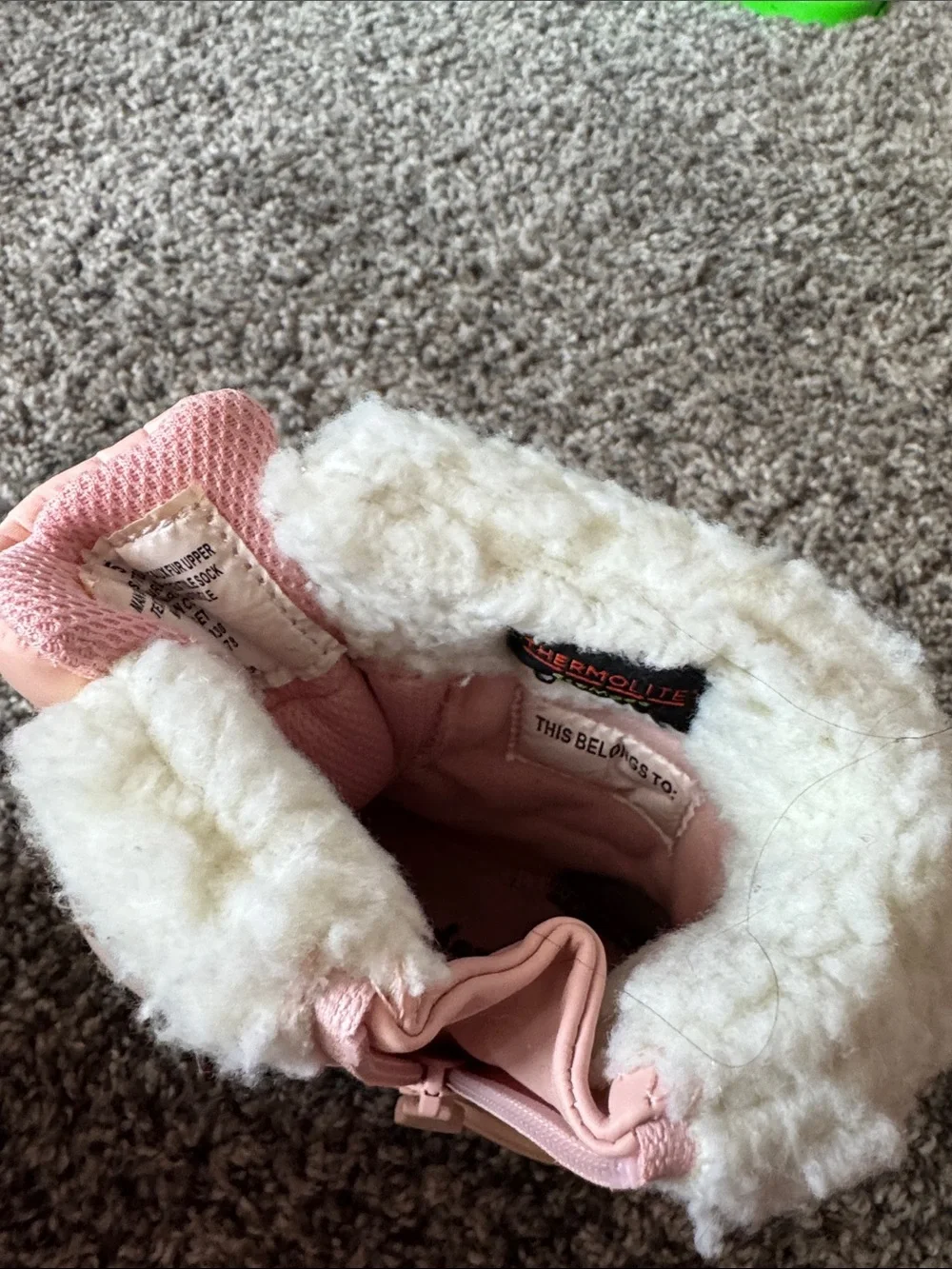Cat & Jack Pink Faux-Fur Lined Girls' Snow Boots